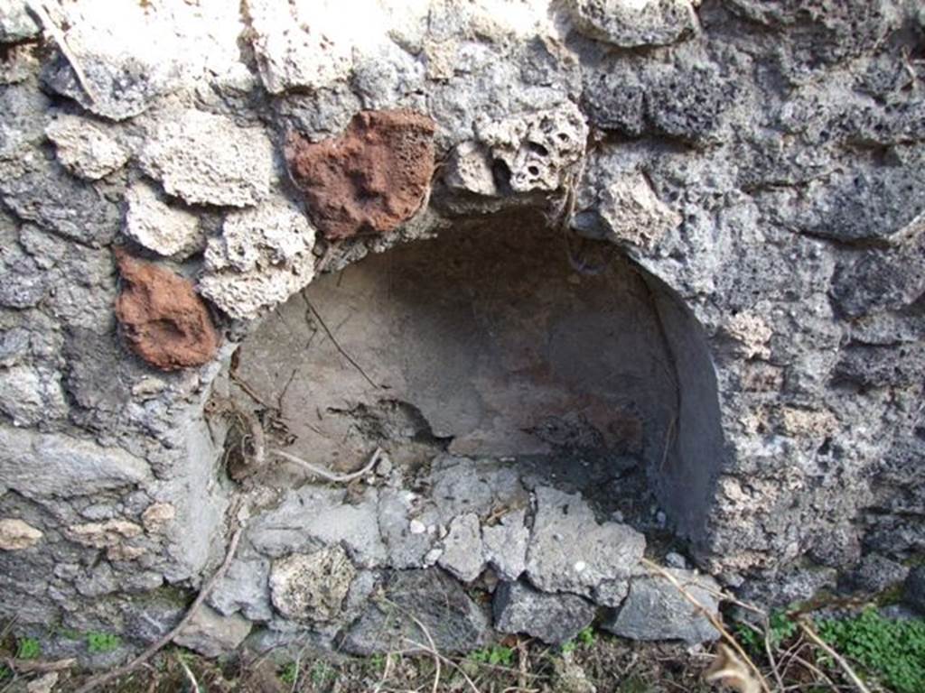 V.2.15 Pompeii. December 2007. Room 11e, niche on east wall of large kitchen or storeroom.