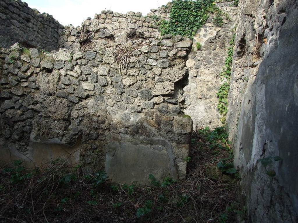 I.2.24 Pompeii. December 2006.  North wall of dormitory and entrance to second room on north side.