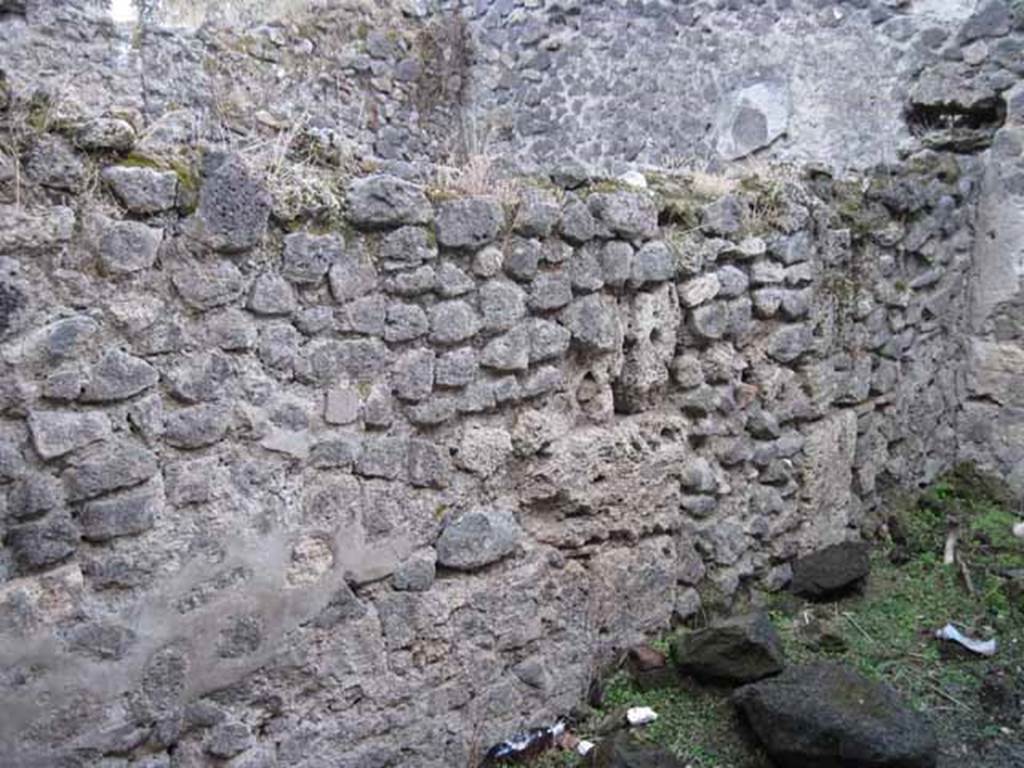 I.2.24 Pompeii. September 2010. South wall and south-west corner. Photo courtesy of Drew Baker.
