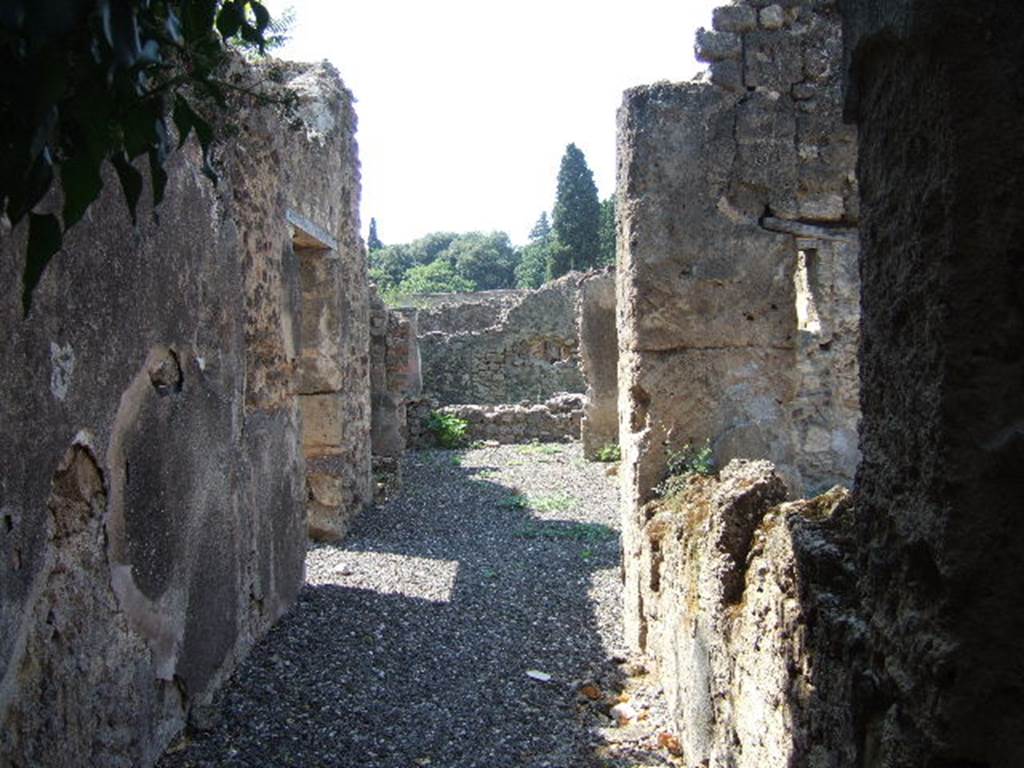 I.3.25 Pompeii. December 2006. Looking west into house from entrance.