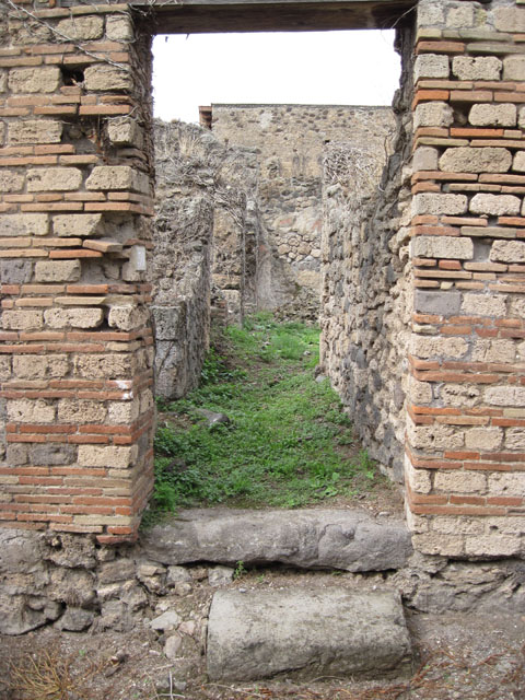 I.3.30 Pompeii.  March 2009. Entrance, looking north along entrance corridor.