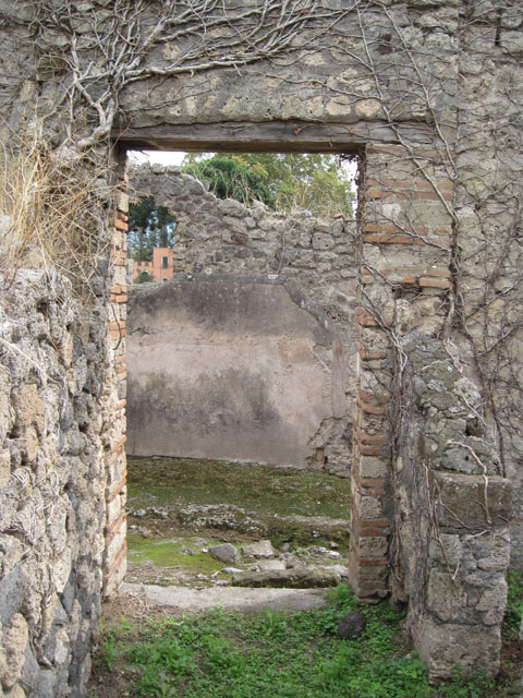 I.3.30 Pompeii.  March 2009. Room 1. Kitchen and Latrine.  West wall.