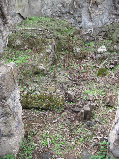 I.3.30 Pompeii.  March 2009. Room 1. South wall.  Latrine.