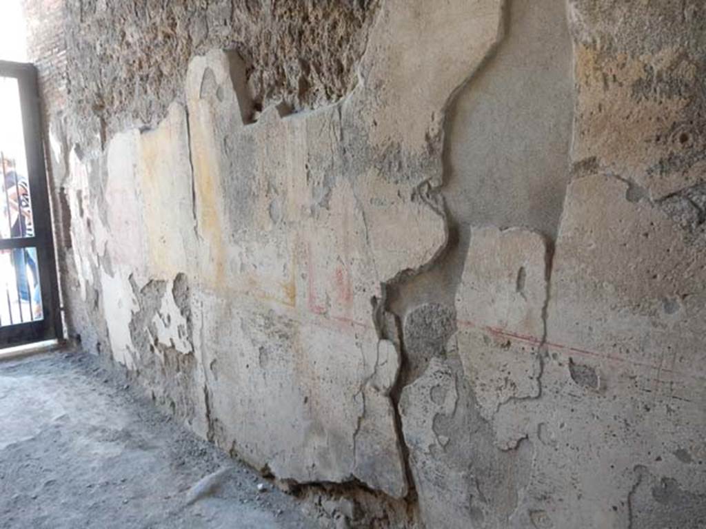 I.6.11 Pompeii. May 2015. Looking north along east wall of fauces.  Photo courtesy of Buzz Ferebee.

