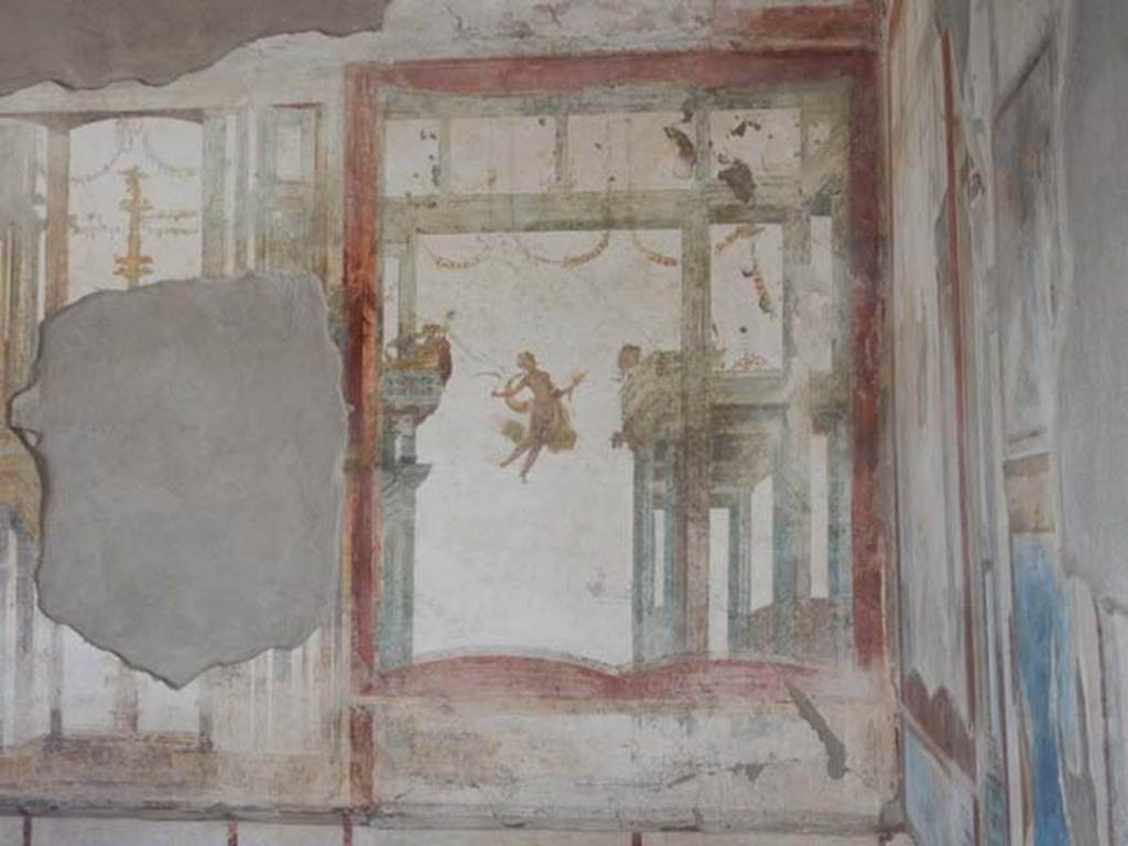 I.7.11 Pompeii. May 2017. Panel at north end of west wall. Photo courtesy of Buzz Ferebee.
