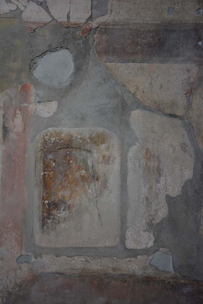 I.8.17 Pompeii. March 2019. Room 9, central wall painting on north wall.
Foto Annette Haug, ERC Grant 681269 DCOR.
