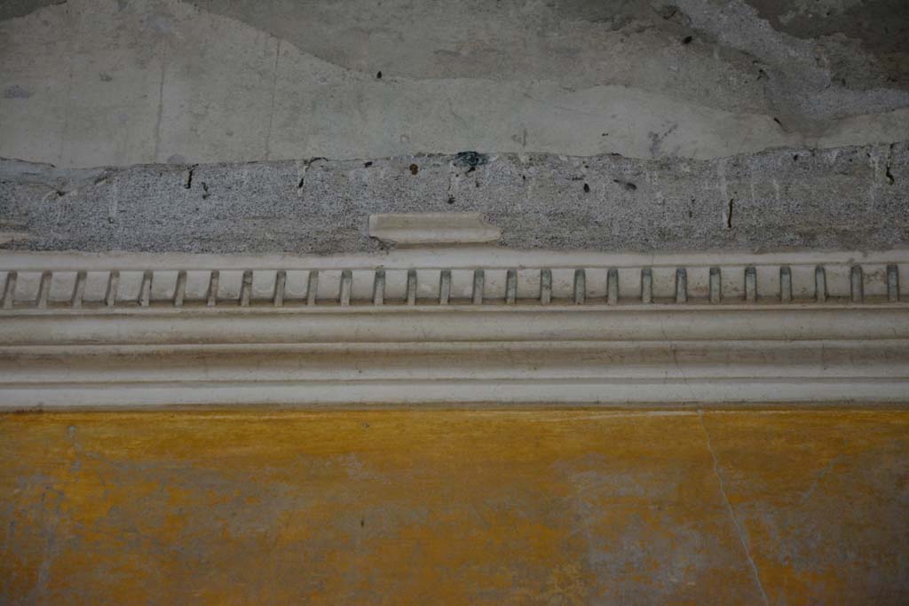I.8.17 Pompeii. March 2019. Room 9, detail of cornice from upper east wall.
Foto Annette Haug, ERC Grant 681269 DCOR.
