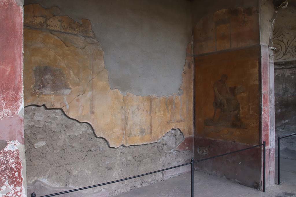 I.10.4 Pompeii. September 2021. Alcove 23, looking south from south portico. Photo courtesy of Klaus Heese.