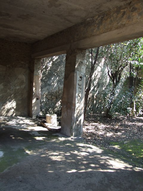 I.10.7 Pompeii. March 2009.  Door in west wall of Tablinum, leading to room 8.