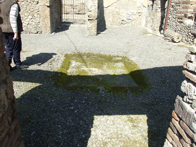 I.10.8 Pompeii.  March 2009.  Room 2.  Oecus in north east corner of atrium, with door to room 3. 