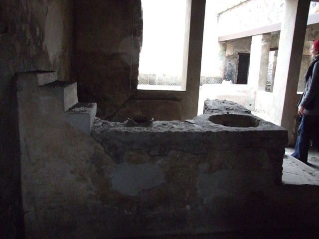 I.11.16. Casa di Saturninus.  Hospitium.  December 2007.  Room 2.  Site of staircase. On south of entrance corridor.
