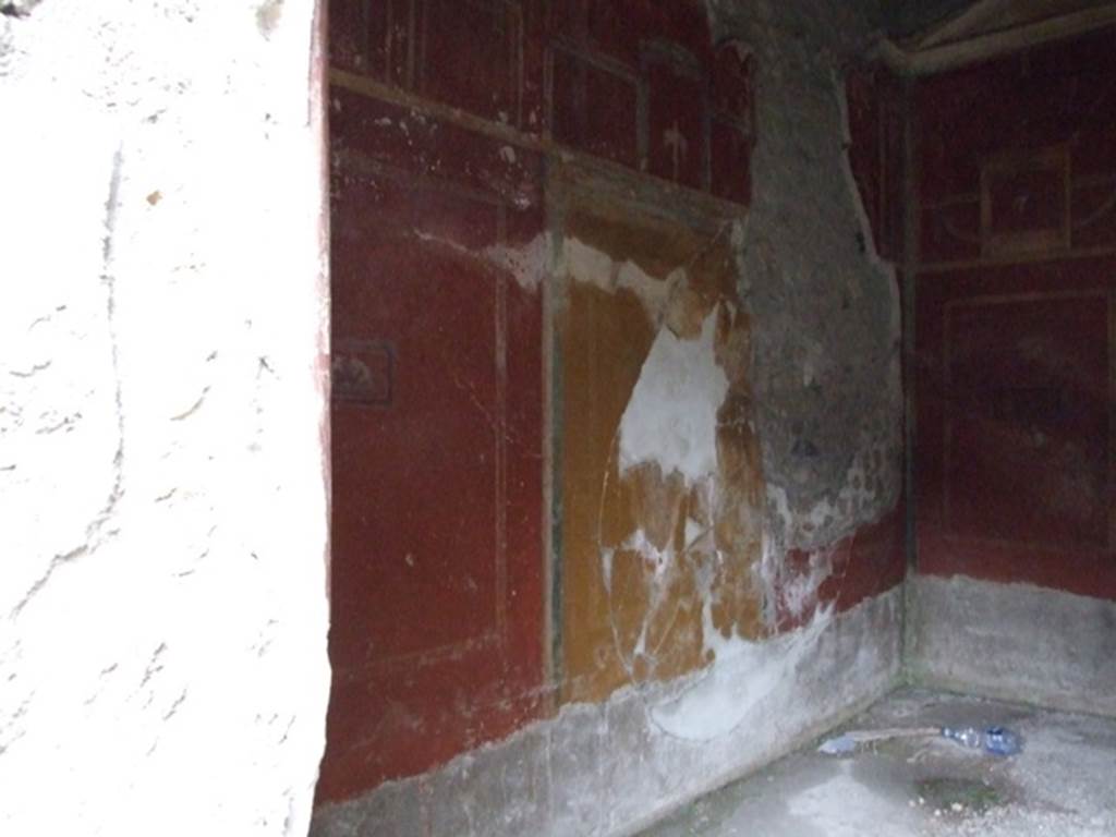 I.11.17 Pompeii. December 2007. Room 3, north wall of triclinium, on east side of atrium.