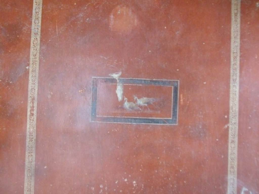 I.11.17 Pompeii. December 2007. Room 3, painted wall panel from east wall of triclinium.  