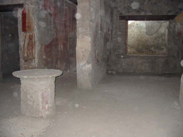 I.12.3 Pompeii.  March 2009.  Room 6.  Garden area.  South wall that used to show a garden painting.