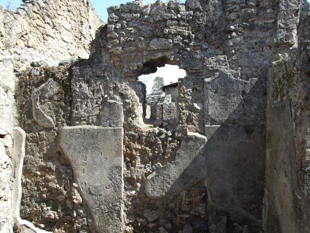 I.12.15 Pompeii.  March 2009.  Room 2.  Cubiculum.  East wall.
