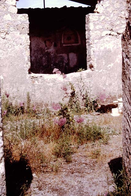 I.12.15 Pompeii.  March 2009.    Steps to outside Triclinium, at east end of corridor.