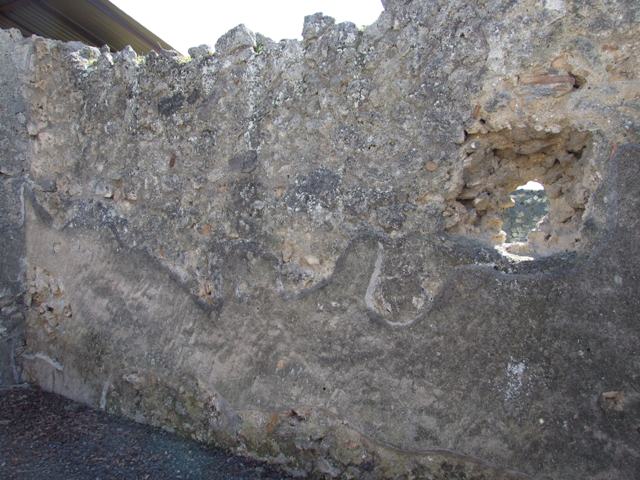 I.12.15 Pompeii.  March 2009.  Room 5.  Outside Triclinium, looking south.