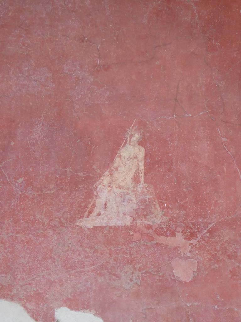 II.2.2 Pompeii. January 2017. Room “b”, detail from centre of middle panel on west wall.
Foto Annette Haug, ERC Grant 681269 DÉCOR.

