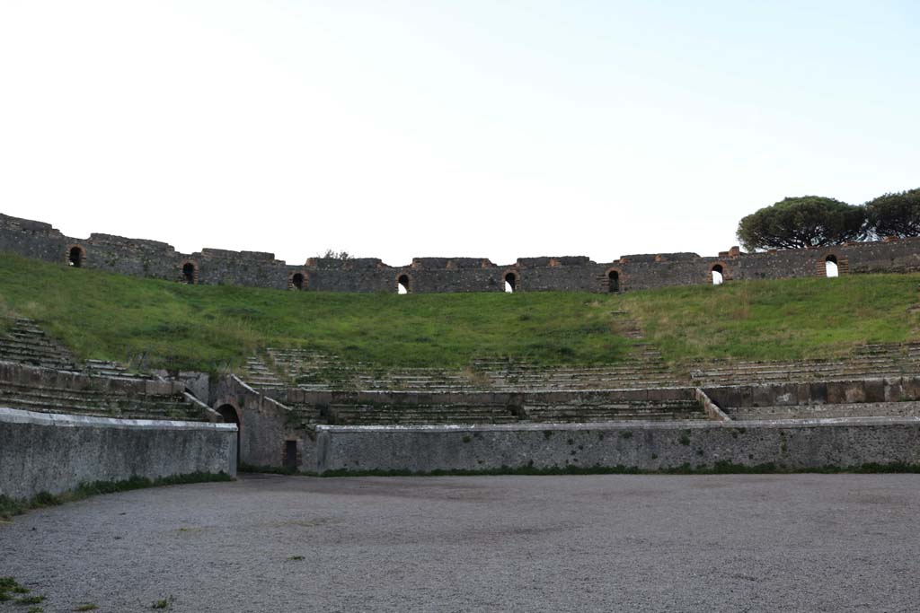 II.6 Pompeii. December 2018. Looking towards south-west side of arena of amphitheatre. Photo courtesy of Aude Durand.