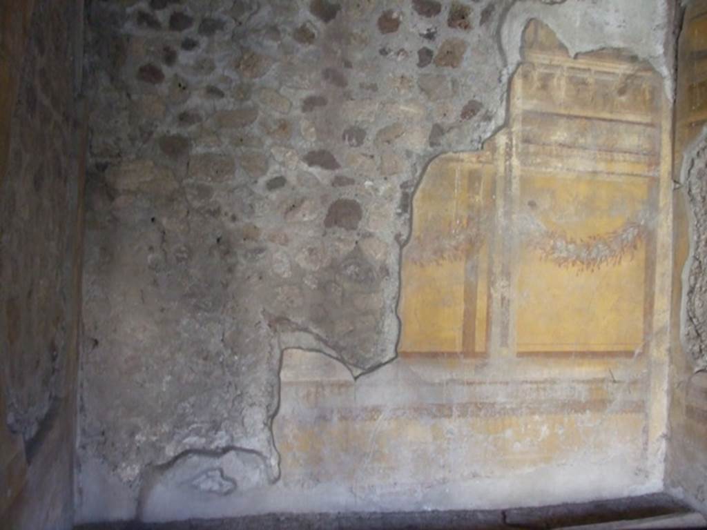 V.2.i Pompeii. December 2007. Room 19, south wall of exedra.