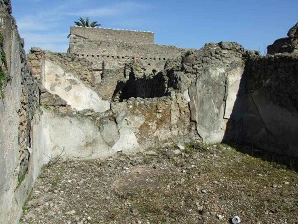 V.3.10 Pompeii.  March 2009.  Triclinium.  East wall.