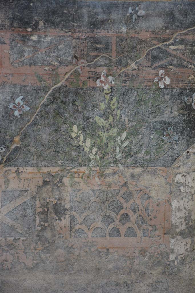V.4.a Pompeii. March 2018. 
Room ‘h’, detail of painted plant from zoccolo of lower north wall at west end.
Foto Annette Haug, ERC Grant 681269 DÉCOR.
