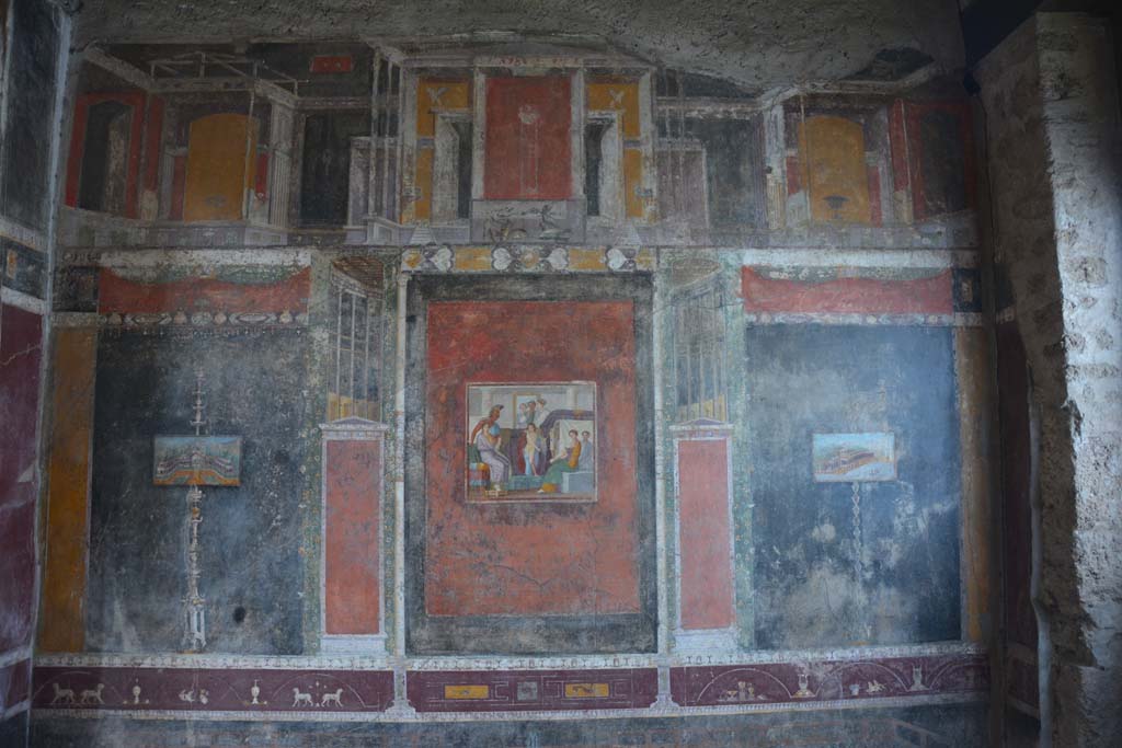 V.4.a Pompeii. March 2019. Room ‘h’, north wall of tablinum.
Foto Annette Haug, ERC Grant 681269 DÉCOR.

