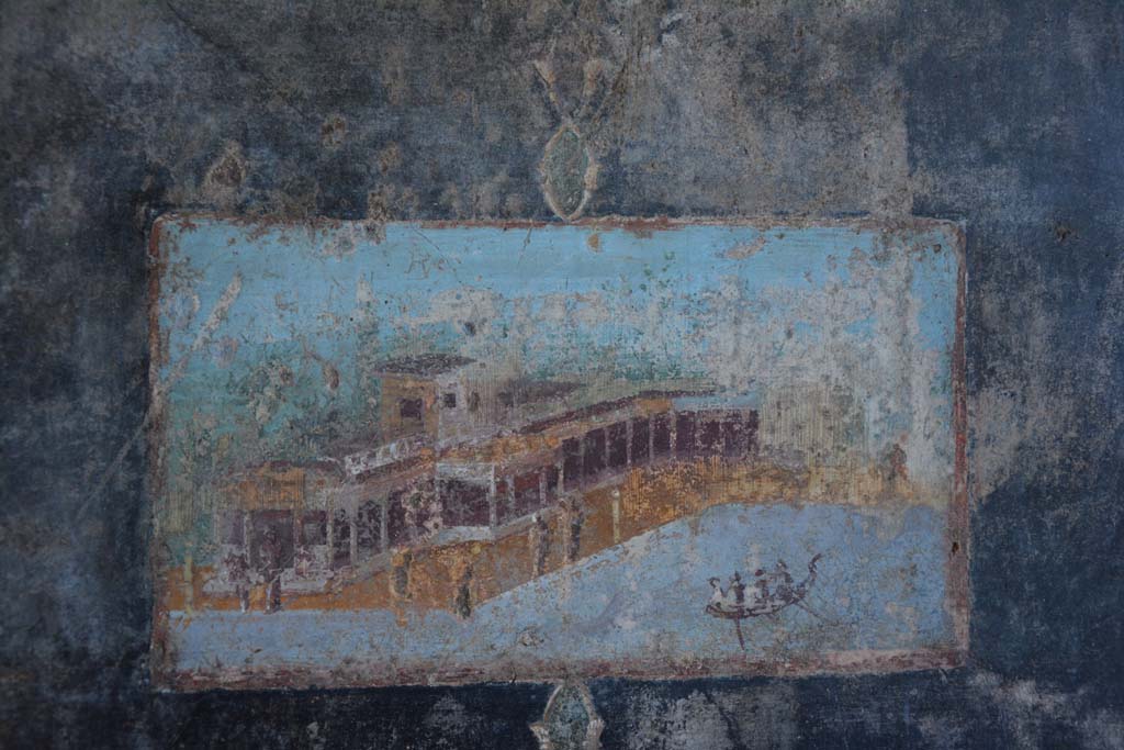 V.4.a Pompeii. March 2018. Room ‘h’, east end of north wall, detail of painted panel. 
Foto Annette Haug, ERC Grant 681269 DÉCOR

