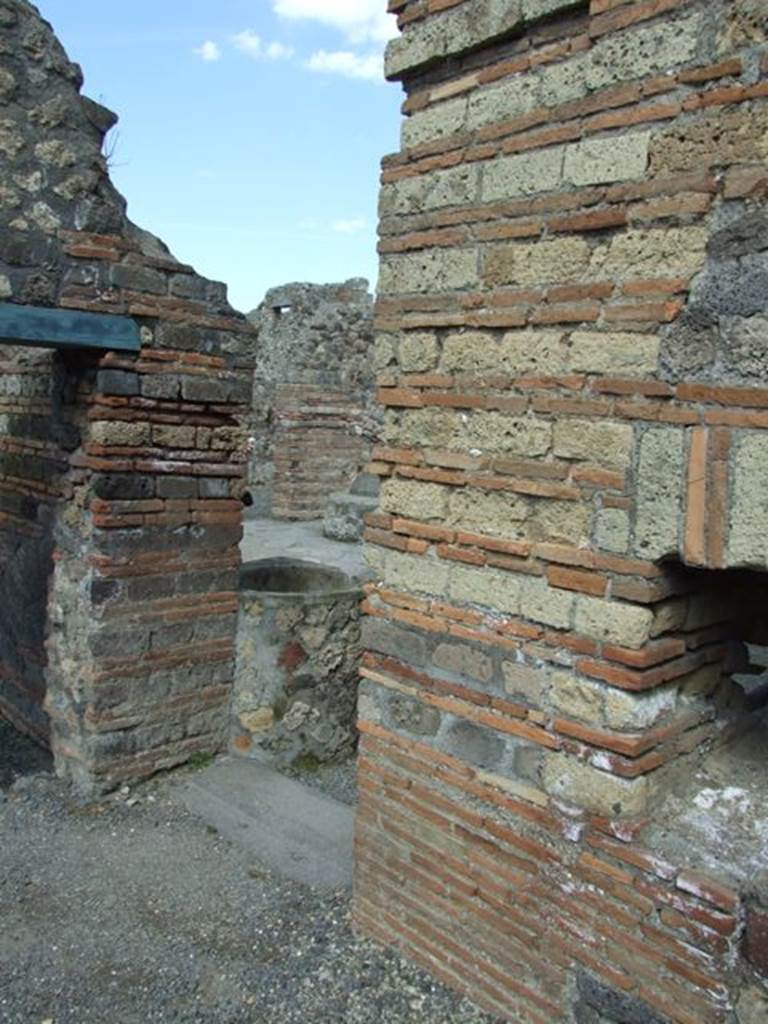 VI.3.3 Pompeii. March 2009. Room 5, storeroom and small doorway in east wall, leading to room 7.