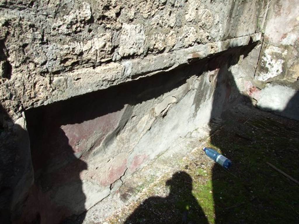 VI.8.21 Pompeii. March 2009. North wall with bed recess in cubiculum.