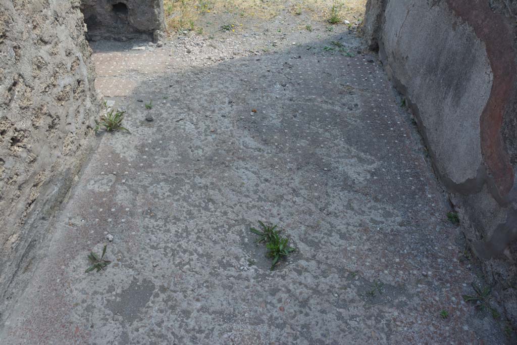 VI.9.5 Pompeii. July 2017. Room 14, detail of flooring, looking east.
Foto Annette Haug, ERC Grant 681269 DÉCOR.
