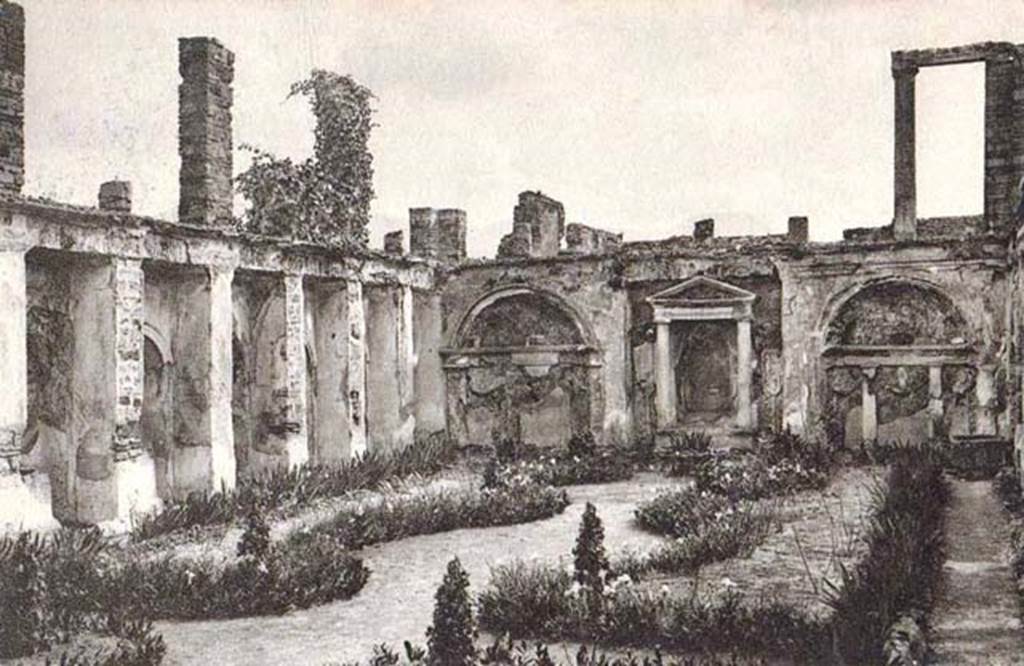 VI.10.7 Pompeii. (circa 1910).  Garden area, looking south. Photo courtesy of Davide Peluso.