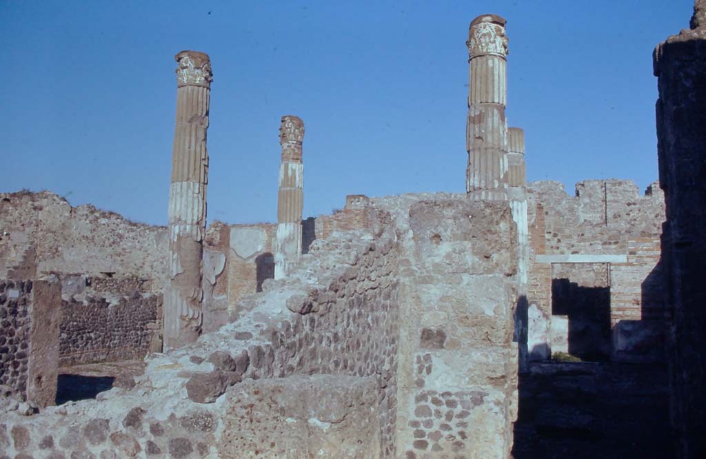 VI.12.5/2 Pompeii. December 1968. 
Looking north-east towards atrium of VI.12.5. Photo courtesy of Rick Bauer. Also included in VI.12.2.
