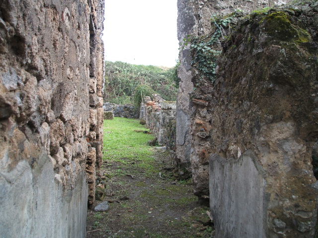VI.16.27 Pompeii.  March 2009. Stairs to upper floor, next to Room 1. 