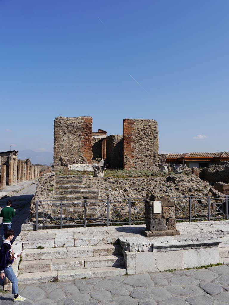 VII.4.1 Pompeii. July 2012. Looking east towards Temple of Fortuna. Photo courtesy of John Vanko. His father took the identical photo in February 1952, see below.

