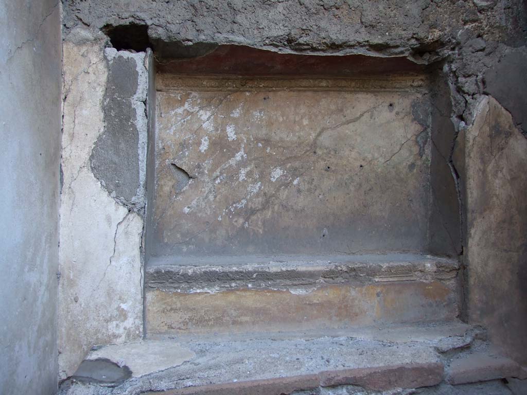 VII.4.31/51 Pompeii. March 2009. Room 39, rectangular niche.