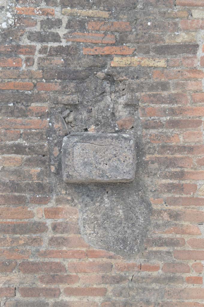 VII.5.29 Pompeii. March 2019. 
Detail of plaque (?) on north side of entrance doorway. 
(Note  something very similar can be seen on the east side of the doorway at VII.5.1, the west side of the doorway at VII.5.2, and between the pilasters of VII.5.23/24 and 25). 
Foto Taylor Lauritsen, ERC Grant 681269 DCOR.

Foto Taylor Lauritsen, ERC Grant 681269 DCOR.
