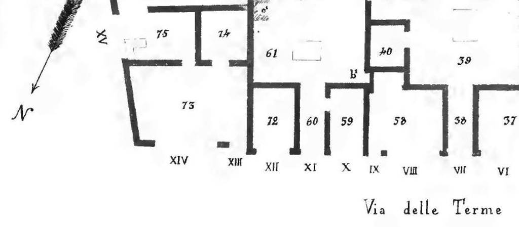 VII.6.9 Pompeii. 1910 plan by Spano. See Notizie degli Scavi di Antichit, 1910, fig. 1, p. 437.