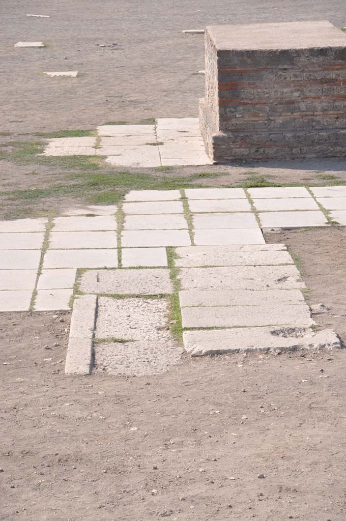 VII.8.00 Pompeii Forum. July 2017. Detail of Forum paving, looking south.
Foto Anne Kleineberg, ERC Grant 681269 DÉCOR.
