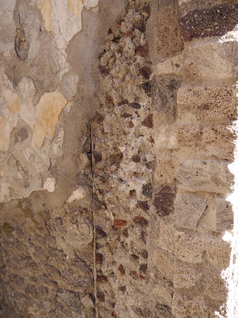 VII.8.01 Pompeii. September 2018. Detail from east wall in north-west corner.
Foto Anne Kleineberg, ERC Grant 681269 DÉCOR.
