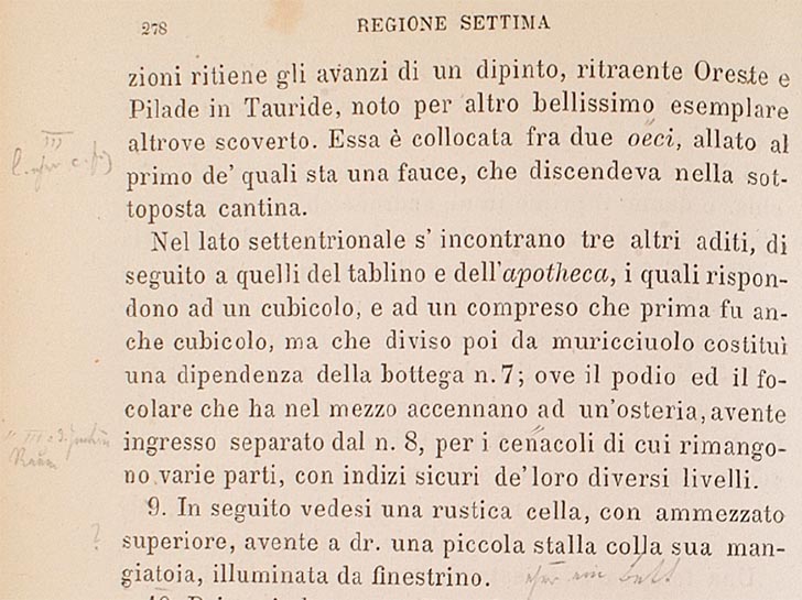 VII.11.6 Pompeii. Description of rooms.
See Fiorelli, G., 1875. Descrizione di Pompei. Napoli, (p.278) of copy with notes by Mau.
