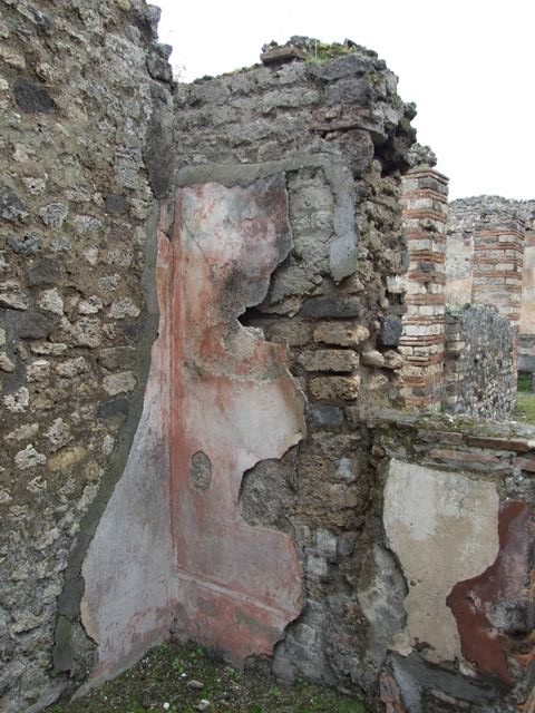 VII.14.5 Pompeii.  March 2009. Room 15. Corridor leading to kitchen area, looking south.