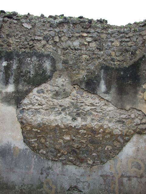 VII.14.5 Pompeii.  March 2009. Room 14.  West wall with window to Vicolo della Maschera.