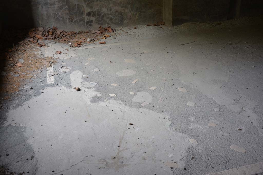 VII.16.17-22 Pompeii. October 2018. Triclinium 25, flooring in north-west corner.
Foto Annette Haug, ERC Grant 681269 DCOR.
