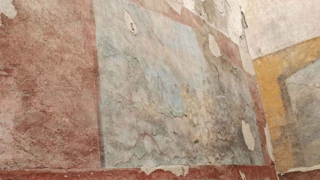 VII.16.a Pompeii. August 2021. Room 9, upper west wall.
Foto Annette Haug, ERC Grant 681269 DÉCOR.
