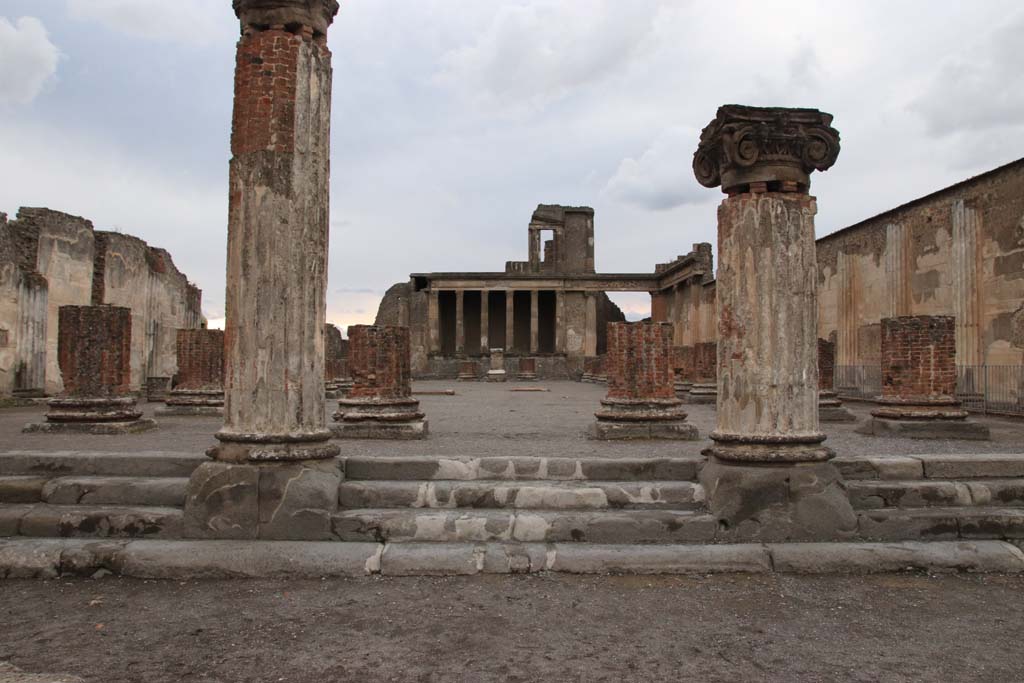 VIII.1.1 Pompeii. January 2023. Looking west from top of steps from Forum. Photo courtesy of Miriam Colomer.