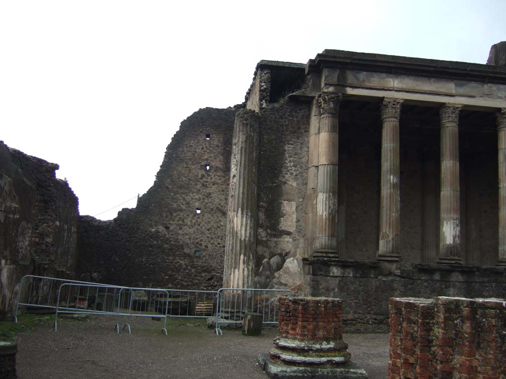 VIII.1.1 Pompeii. December 2005. Looking west to room at south end of Tribunal.