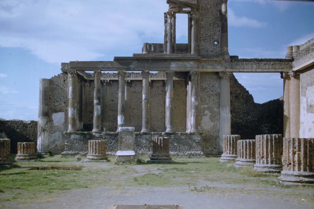 VIII.1.1 Pompeii. November 1958. Looking west across Basilica. Photo courtesy of Rick Bauer.