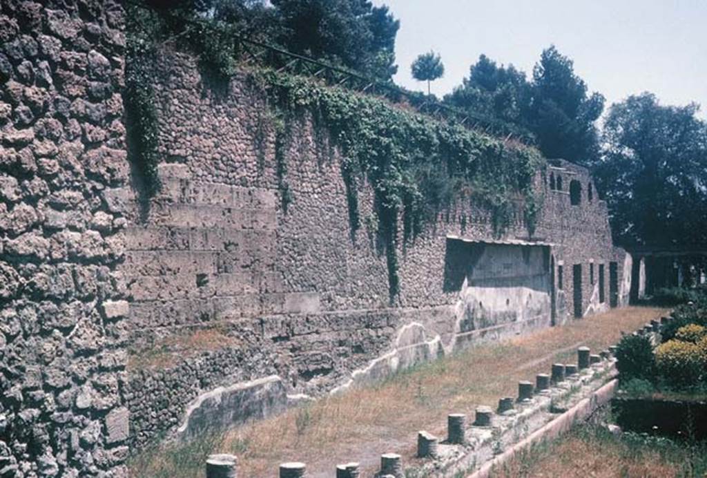 VIII.1.a. Pompeii. August 1965. Looking south-east along portico. Photo courtesy of Rick Bauer.