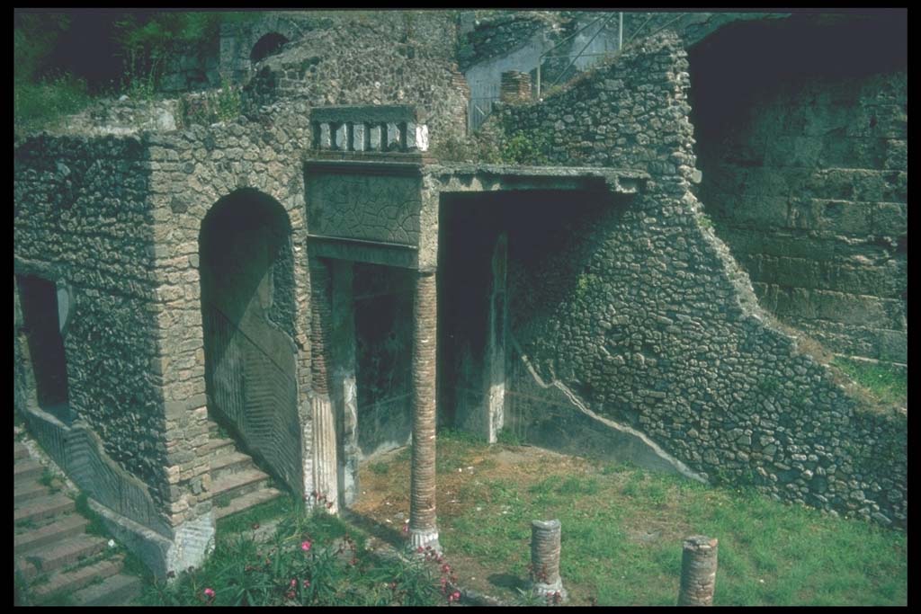 VIII.1.a Pompeii.  North end of portico. 
Photographed 1970-79 by Günther Einhorn, picture courtesy of his son Ralf Einhorn.
